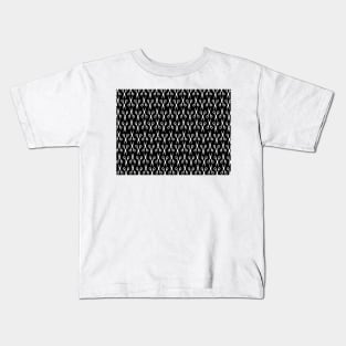 Scissors Pattern White Kids T-Shirt